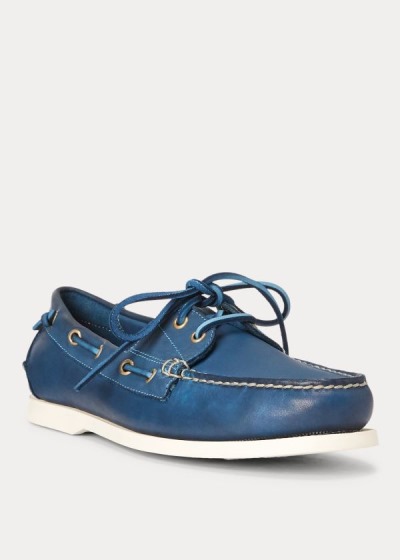 Zapatos De Barco Polo Ralph Lauren Hombre Azul Marino - Merton Leather - DMZHI7684